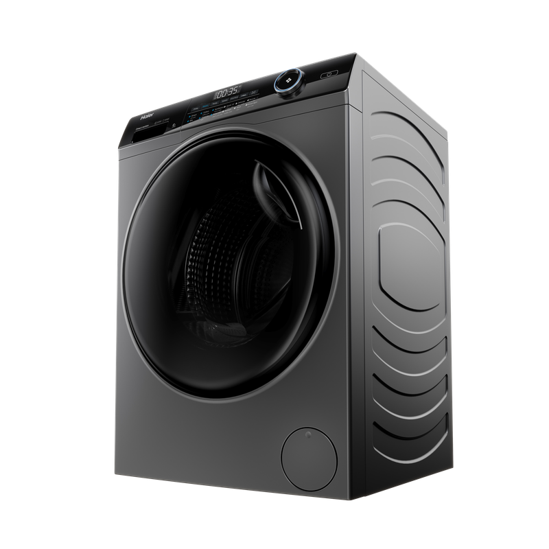 Haier Front Washing Machine with direct motion inverter, Super Drum, 8KG, 1400 RPM, Silver- HW80-B14959S6TU1 Haier Front Washing Machine with direct motion inverter, Super Drum, 8KG, 1400 RPM, Silver- HW80-B14959S6TU1